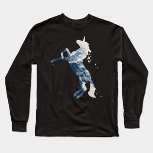 Nokk Frozen Horse Spirit Unicorn Sea Ocean Mountain Long Sleeve T-Shirt